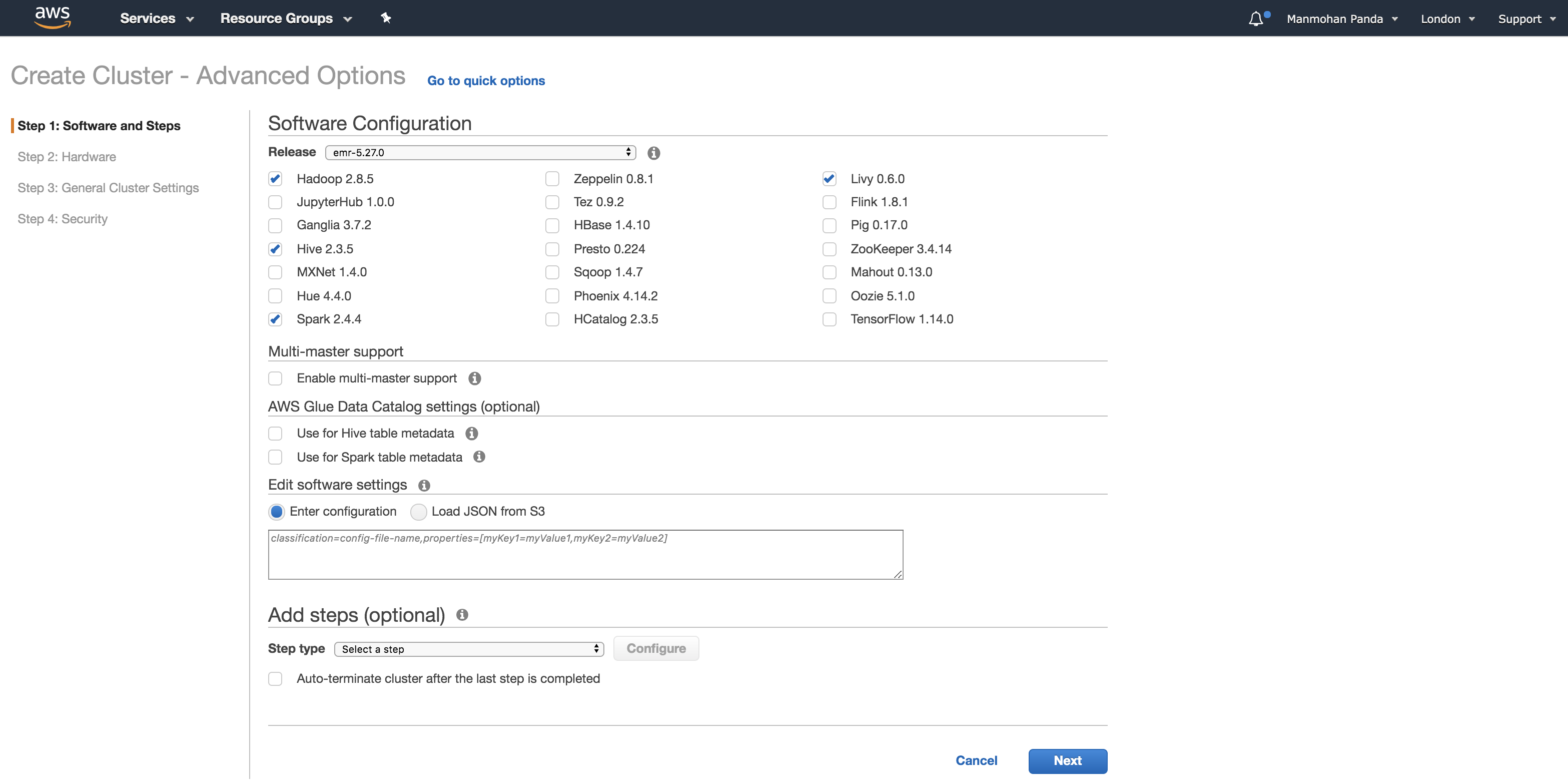 emr-cluster-software